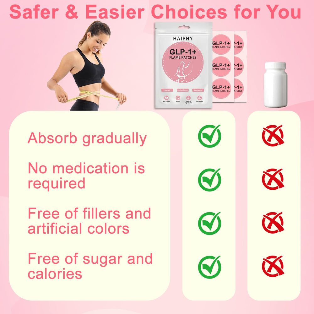 Haiphy GLP-1 Patches on the stomach area provide discreet wellness during activity.