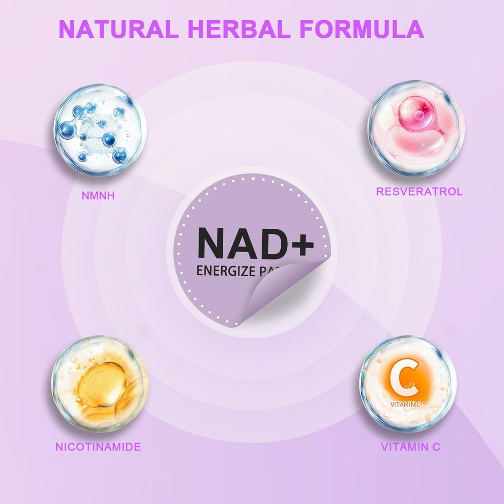 Packaging front of Haiphy NAD+Patches 30-count box