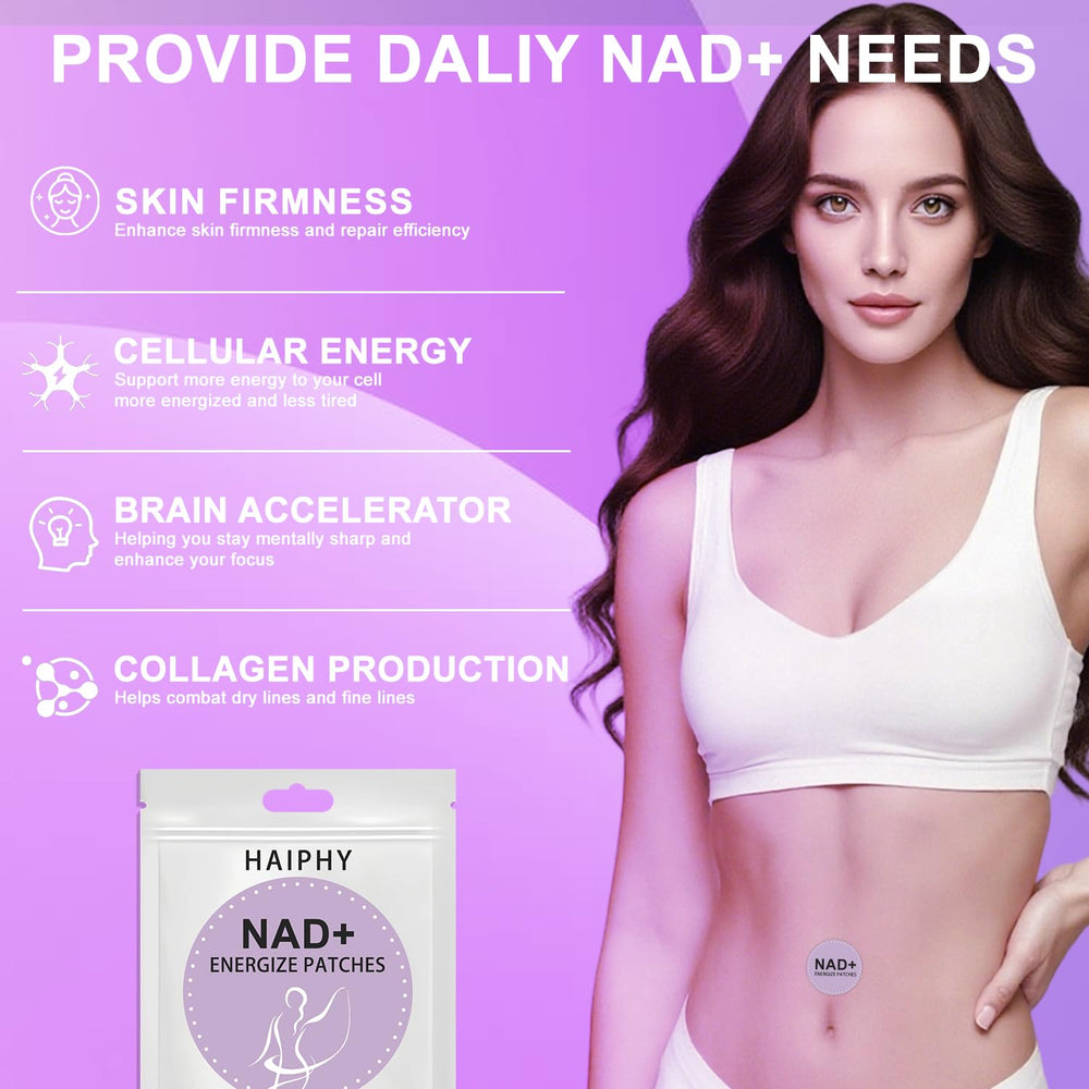 Haiphy NAD+Patches worn on the wrist for convenient on-the-go use