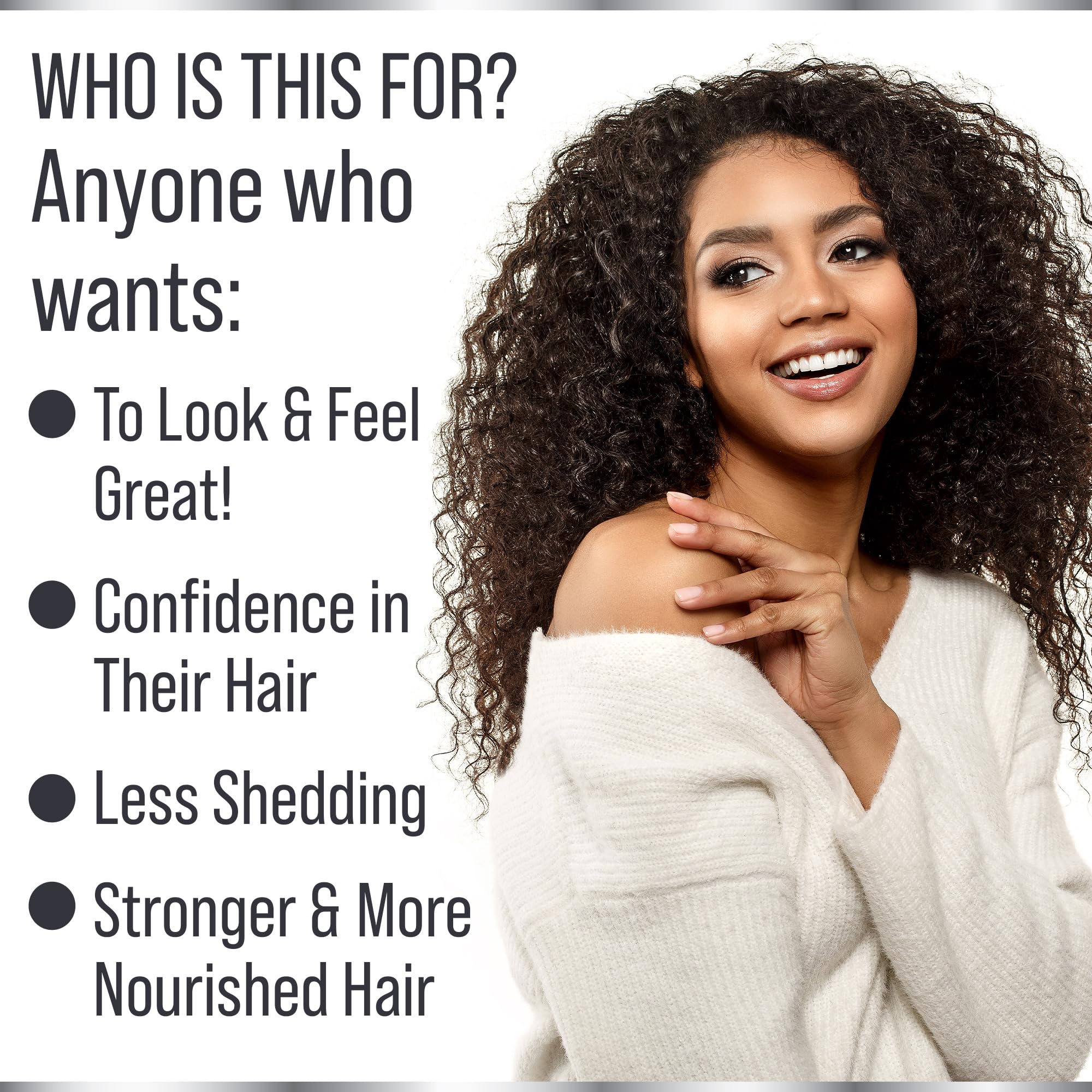 Hair Thickness Maximizer label highlighting gluten free and non toxic formulation for hair growth support