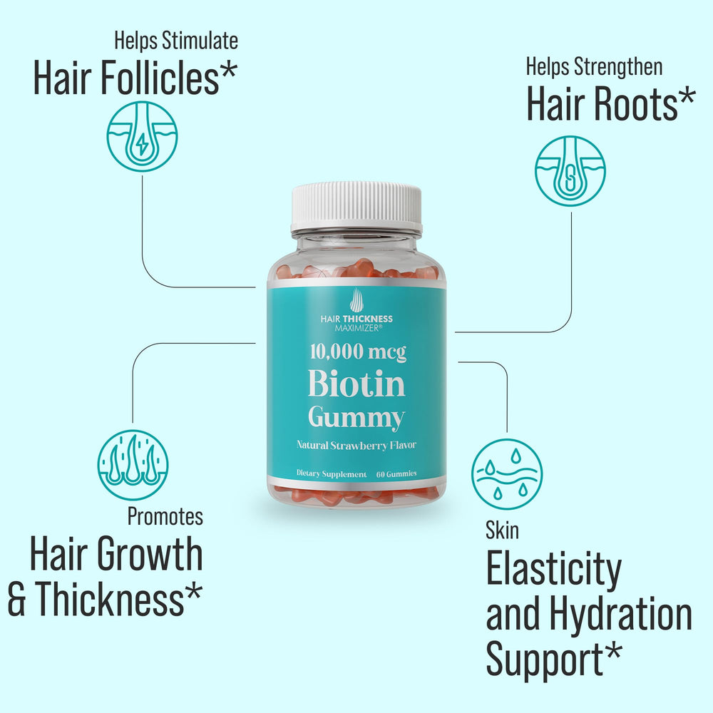 Hair Thickness Maximizer strawberry flavor close-up for daily use