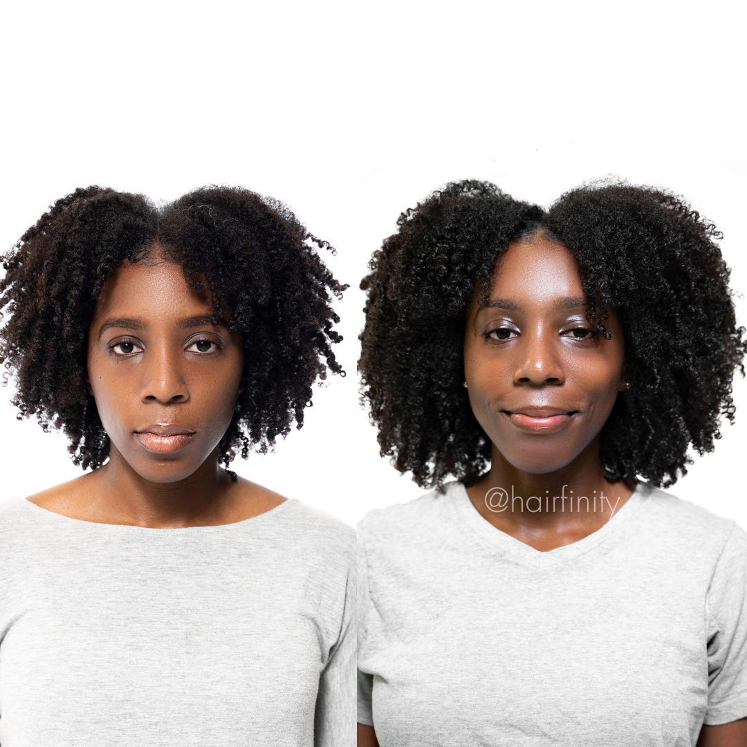 Hairfinity label close-up features science-backed formula for hair nourishment
