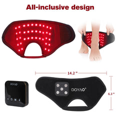 HAIYUE ankle therapy wrap with multiwavelength LEDs for targeted relief