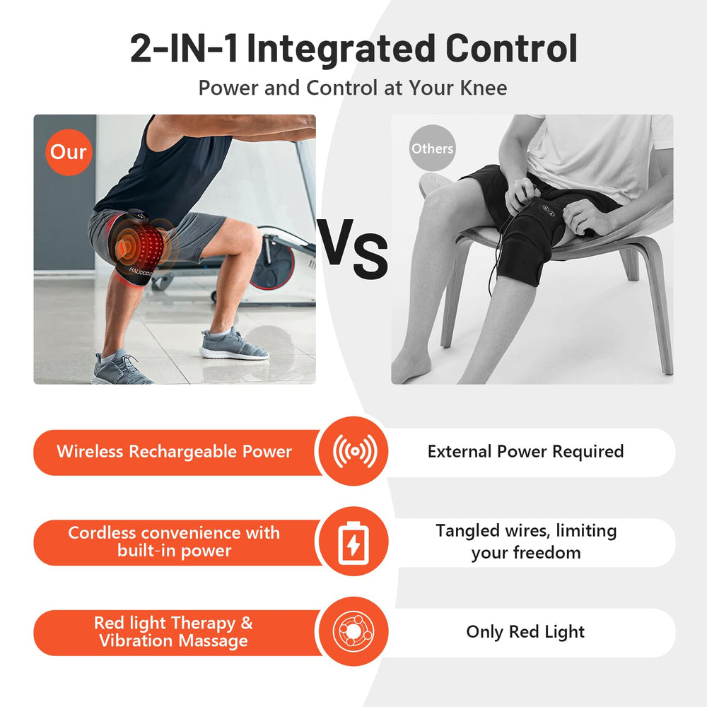 HALIDODO compact design fits under clothing for on-the-go therapy.