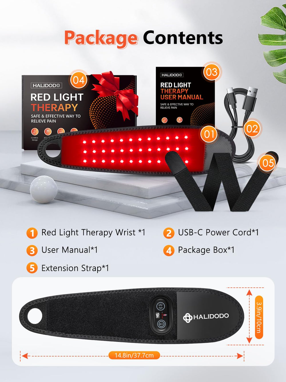 HALIDODO packaging highlights the 108-bead red and near-infrared array.