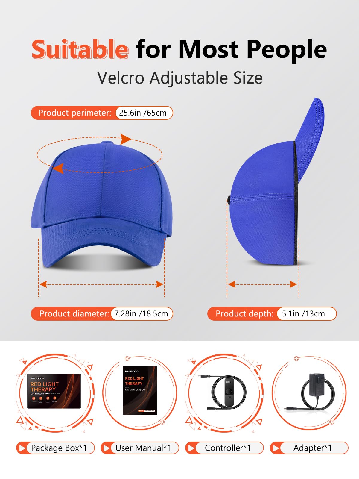 HALIDODO red light hair growth cap breathing mode visual for gentle therapy