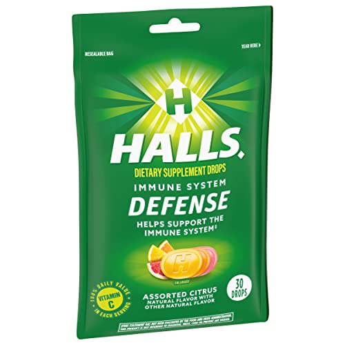HALLS Defense resealable pack ready for on-the-go convenience