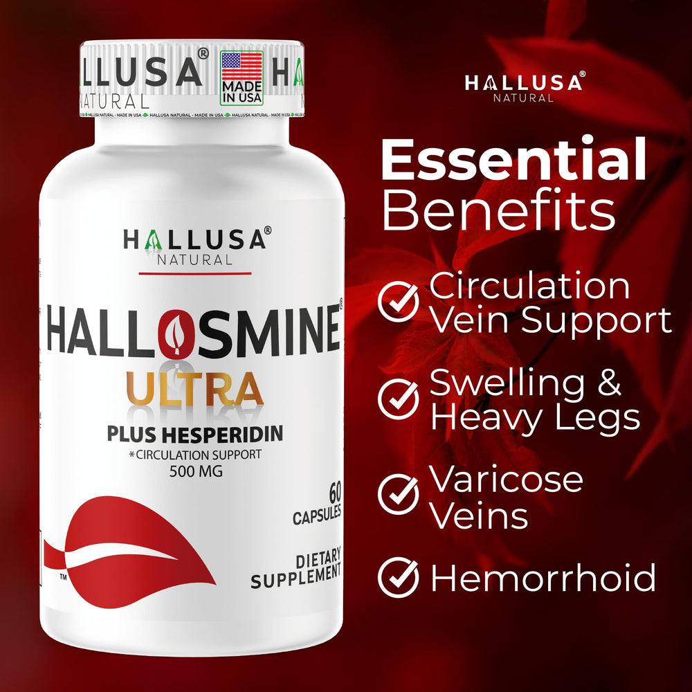 Hallusa Natural Hallosmine packaging top view for quality trust