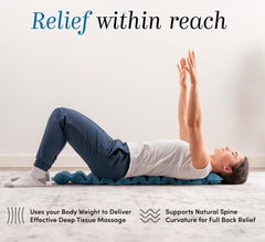 Halo Spine Stretcher close-up of 24 massage nodes for deep tissue release