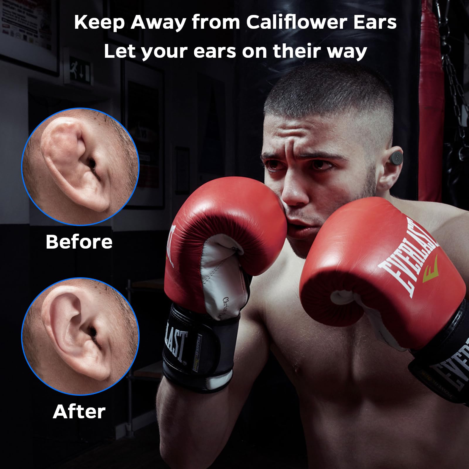 HAMSENBO large ear magnet with silicone coating provides comfortable compression