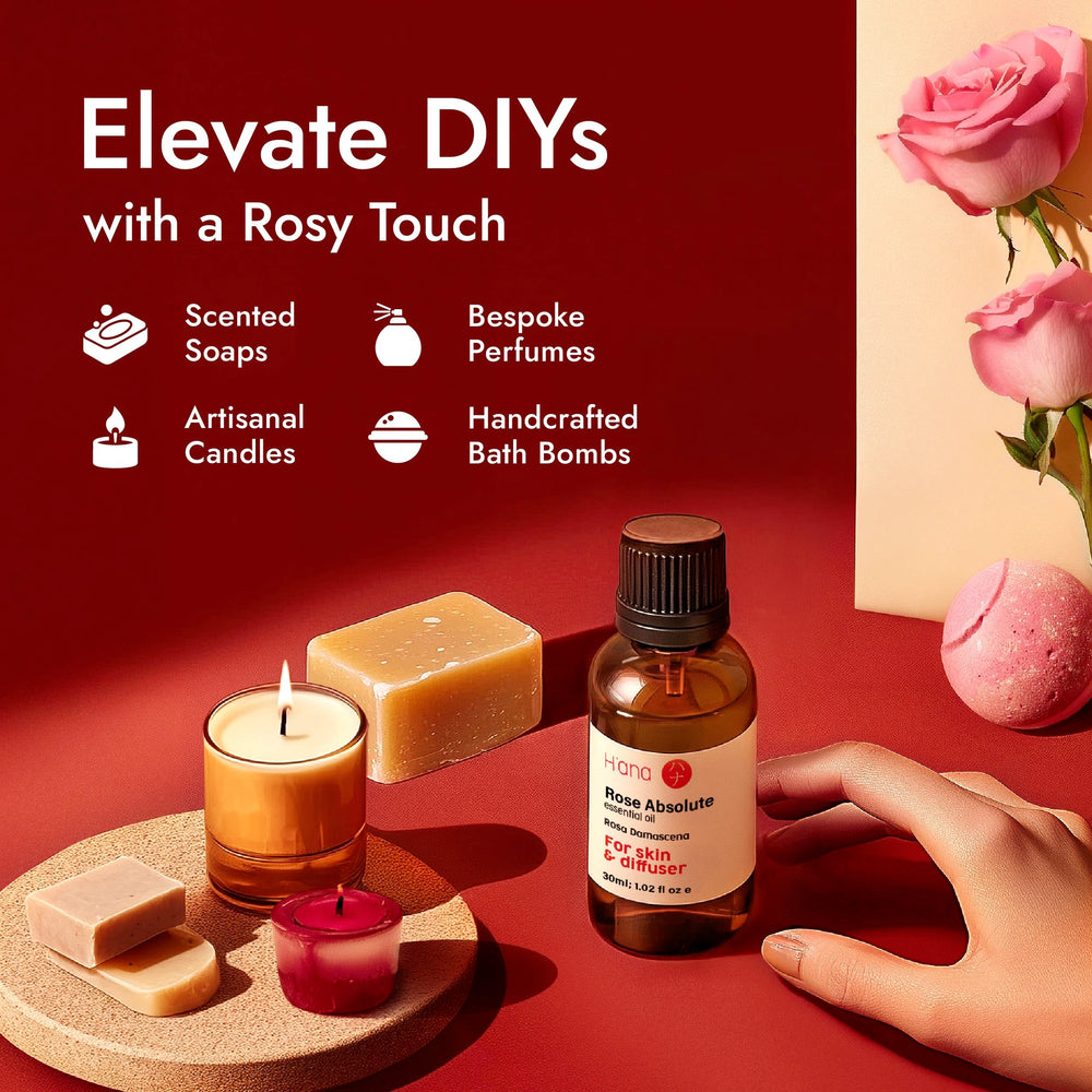 H'ana Rose oil used in candles and soaps projects.