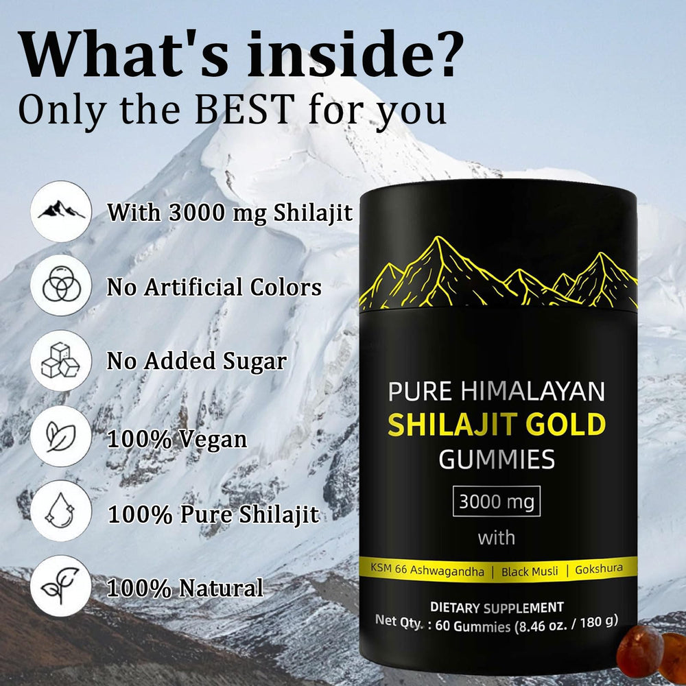 Himalayan origin imagery linked to the mineral-rich content of Hanachi Gummies.