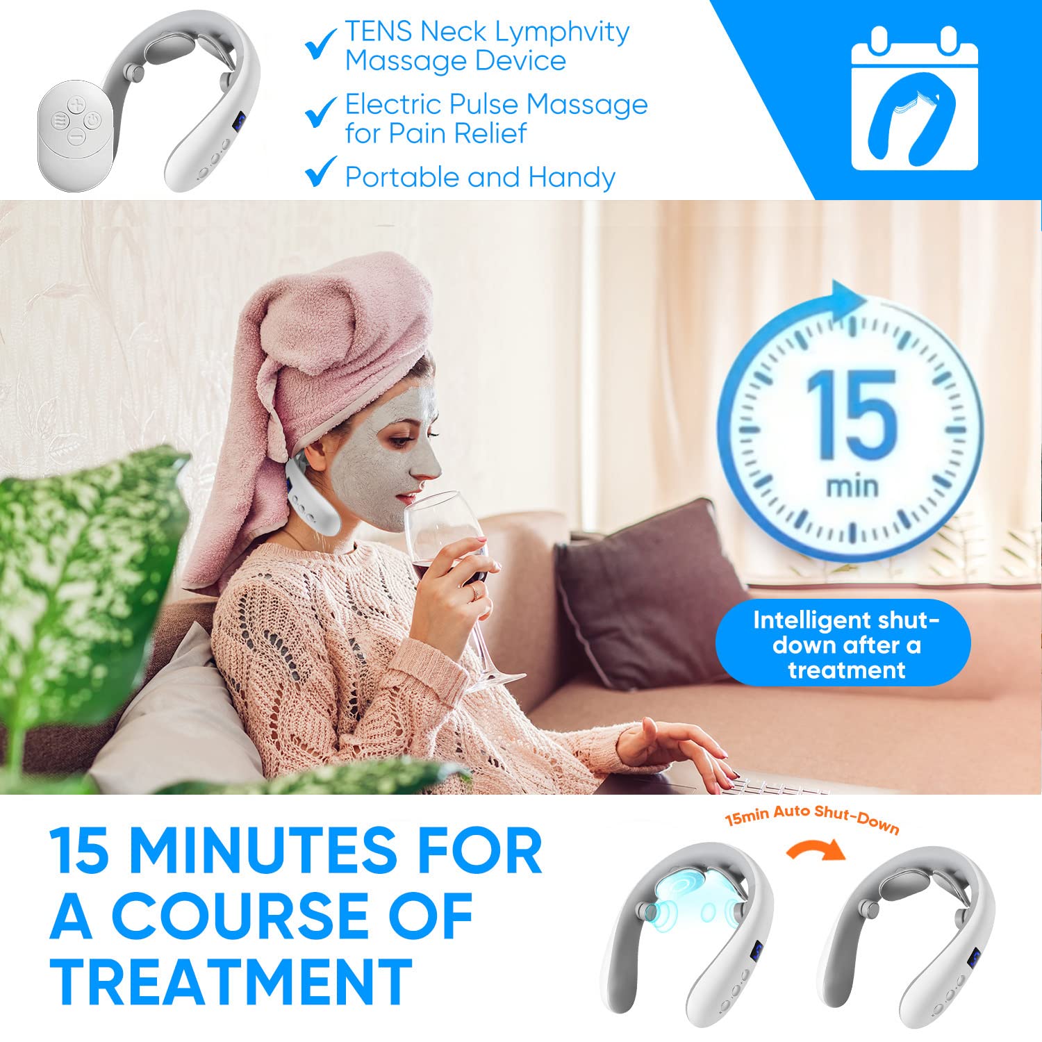 HANASCAR device offers 10 modes and 16 levels for customizable comfort.