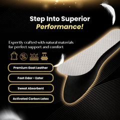 HANDARTE ultra-thin design preserves space in formal footwear while adding soft cushioning.