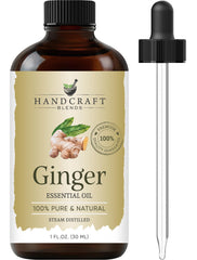 Handcraft Blends aceite esencial de jengibre en botella ámbar para preservar aroma