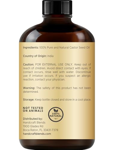 Aceite de ricino negro jamaicano puro de Handcraft Blends