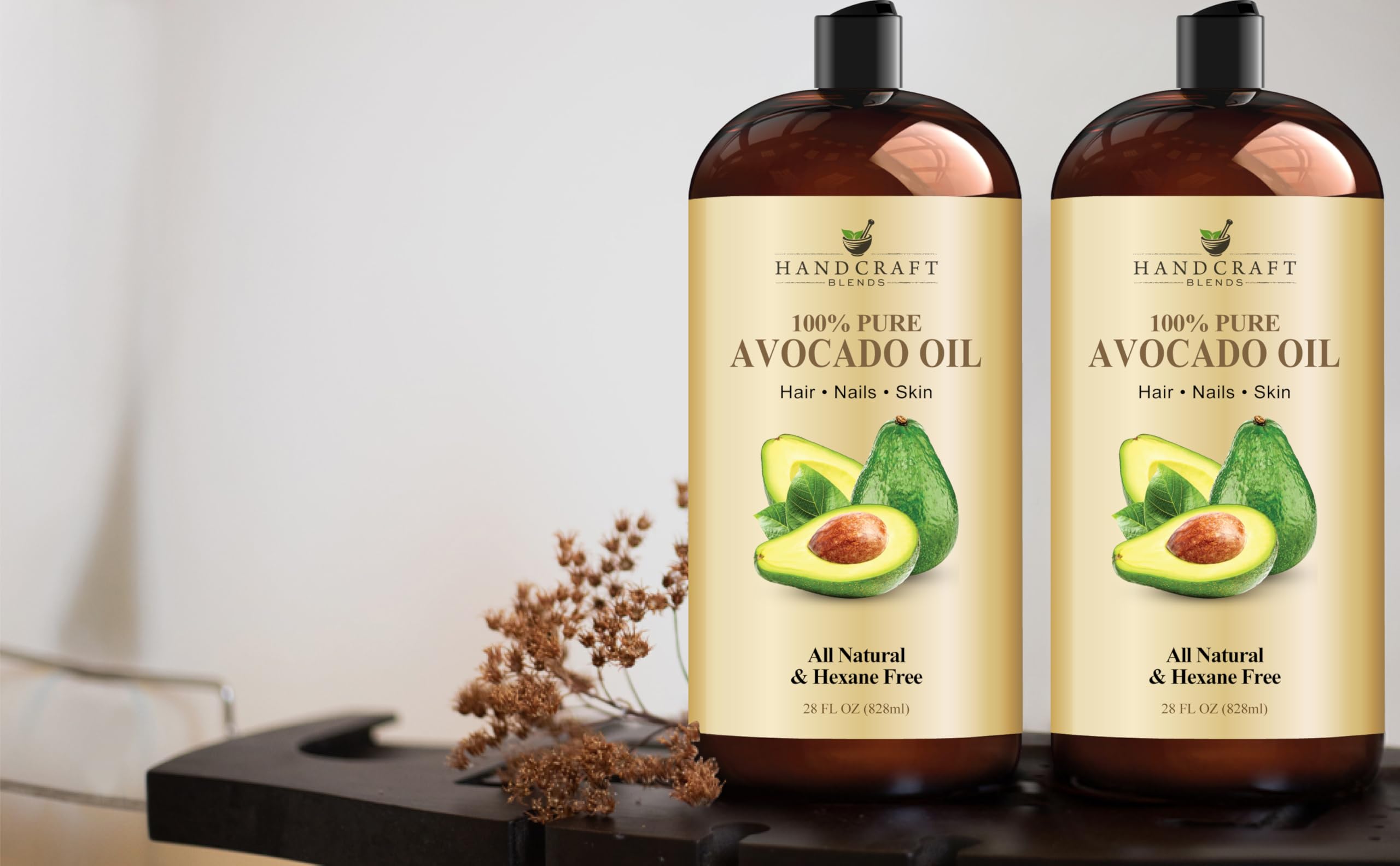 Handcraft Blends Avocado Oil in use as a versatile aromatherapy carrier.