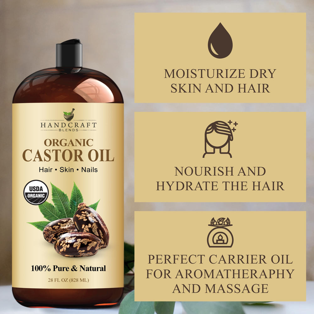 Handcraft Blends Castor Oil in a plastic bottle package