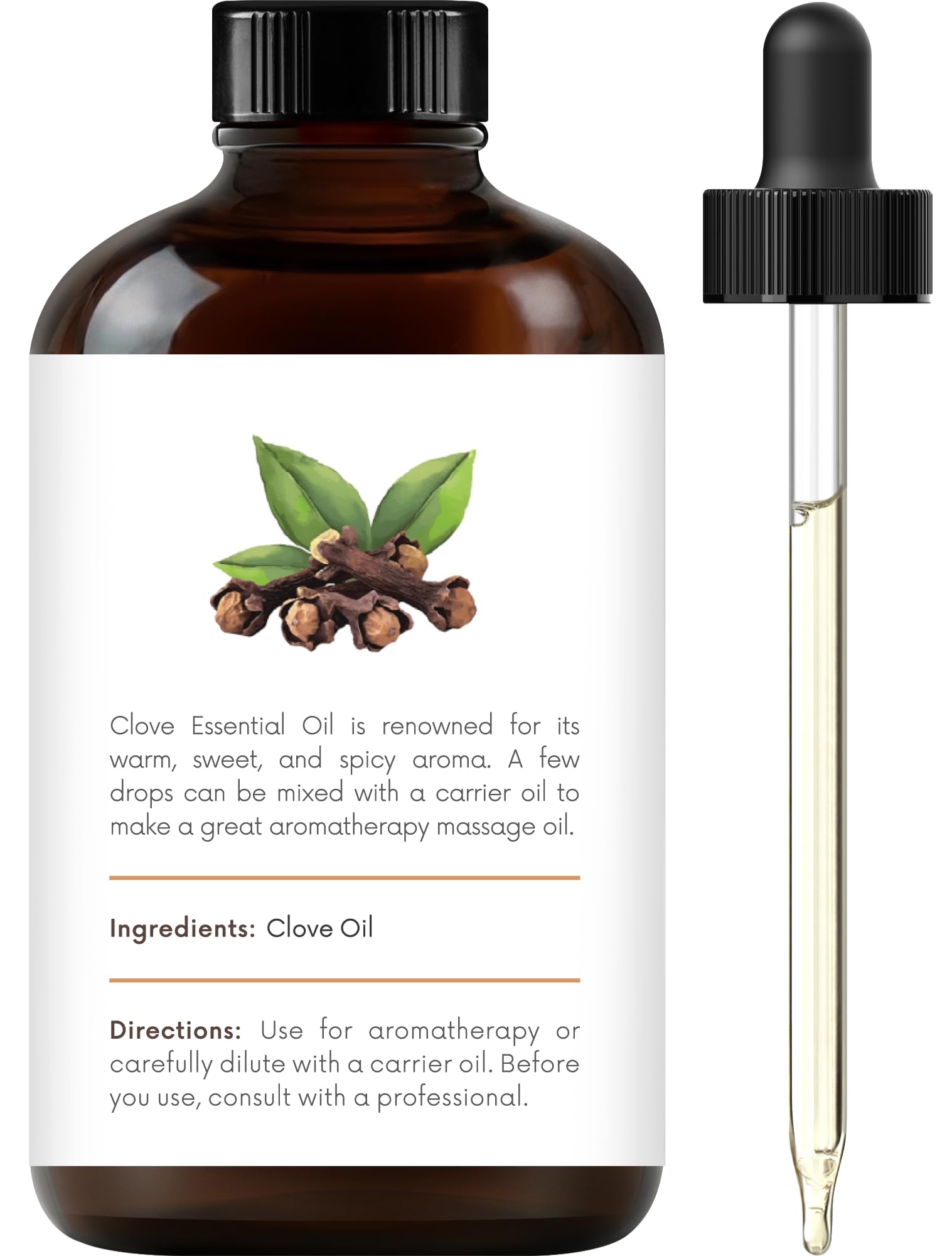 Precision dropper helps measure Handcraft Blends clove oil accurately.
