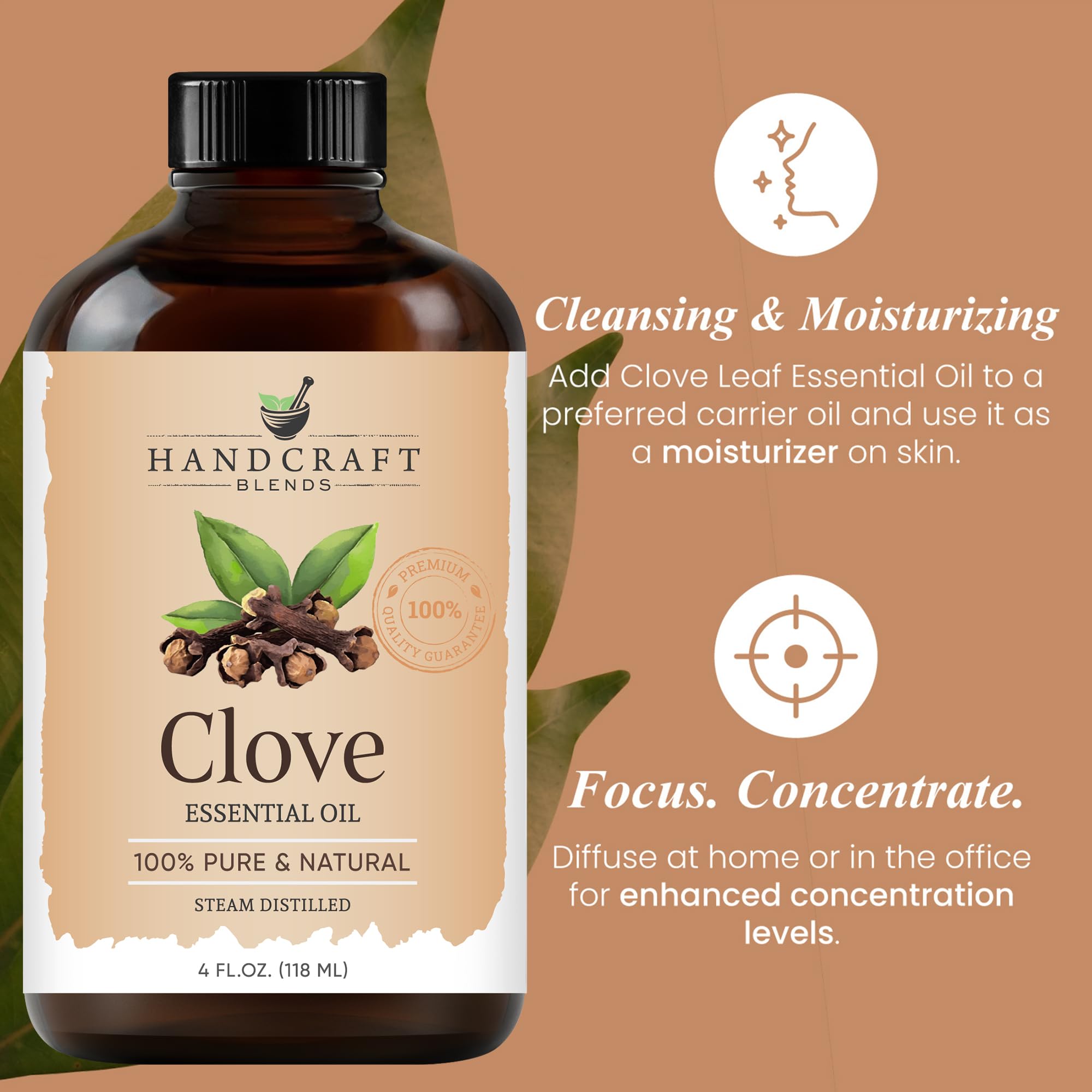 Clove oil ideal for soap making and DIY skincare blends.