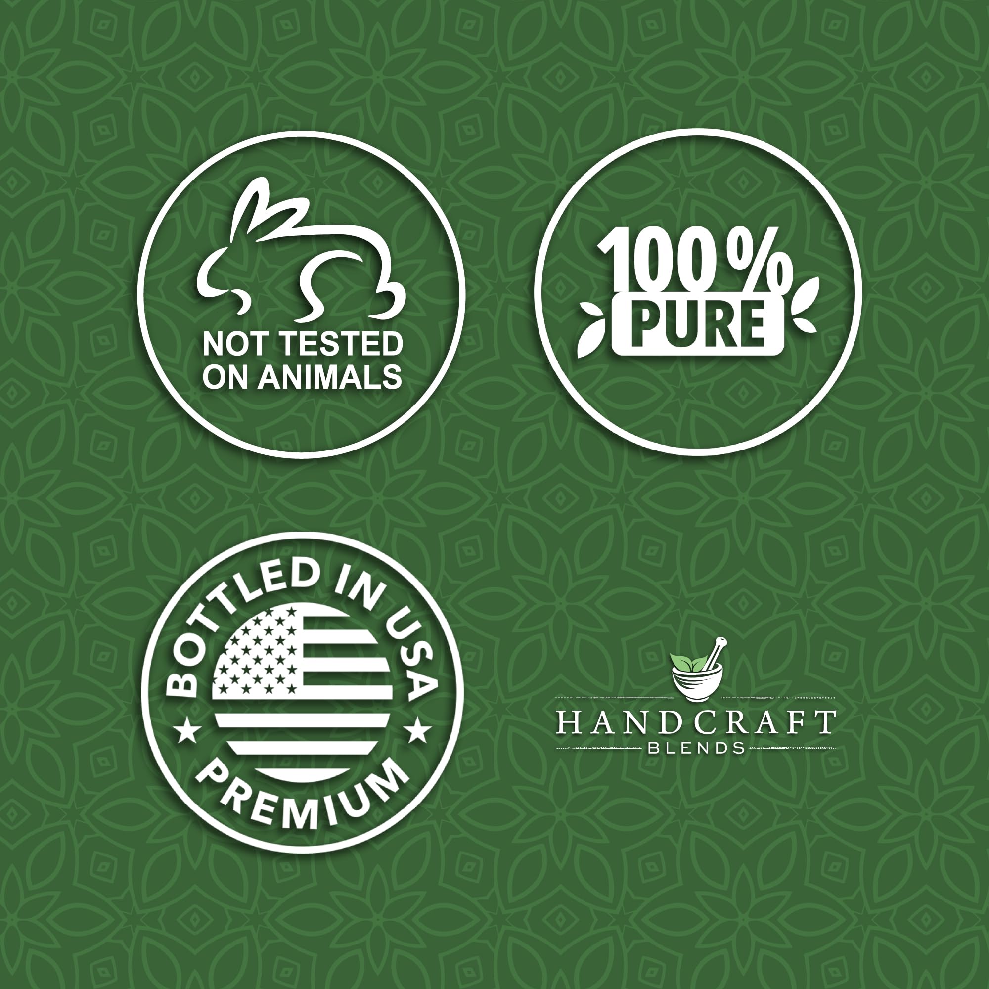 Handcraft Blends Cypress oil packaging emphasizes premium grade and USA bottling