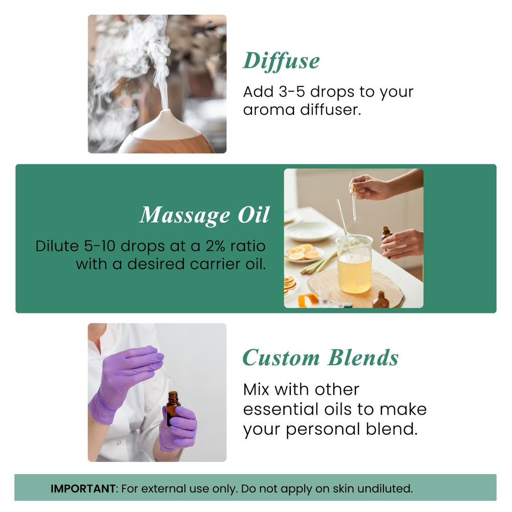 Masaje con aceite de eucalipto Handcraft Blends para relajación suave.