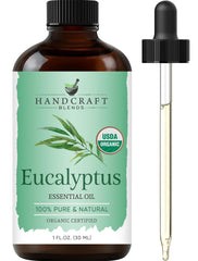Handcraft Blends eucalipto orgánico en botella ámbar para difusor