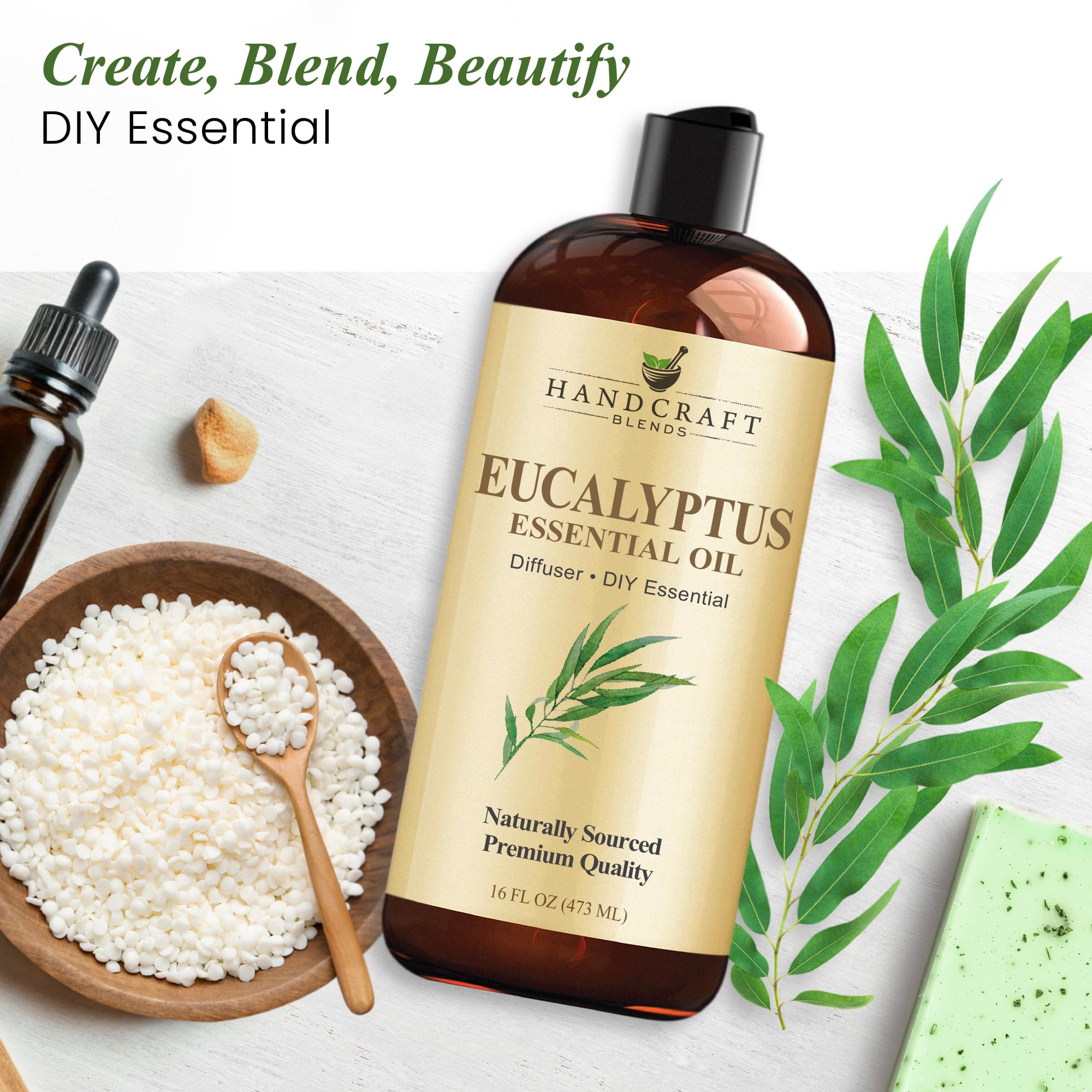 Handcraft Blends eucalyptus oil aroma profile provides refreshing earthy notes.