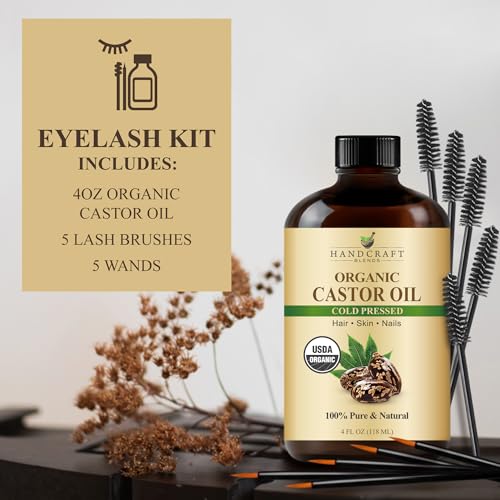 Handcraft Blends eyelash brushes and wands for precise application.