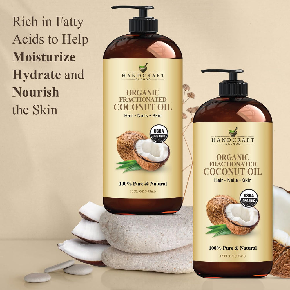 Handcraft Blends Fractionated Coconut Oil essential oil dilution for quick-absorbing carrier.