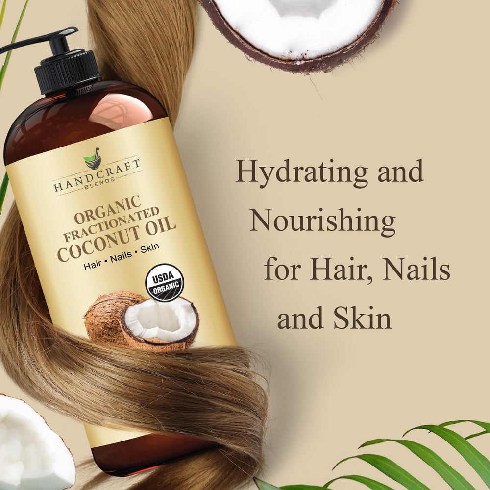 Handcraft Blends Fractionated Coconut Oil vegan and cruelty-free skin-friendly formula.
