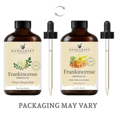 Handcraft Blends Frankincense oil amber bottle dispensing—precise dosage for safe use.