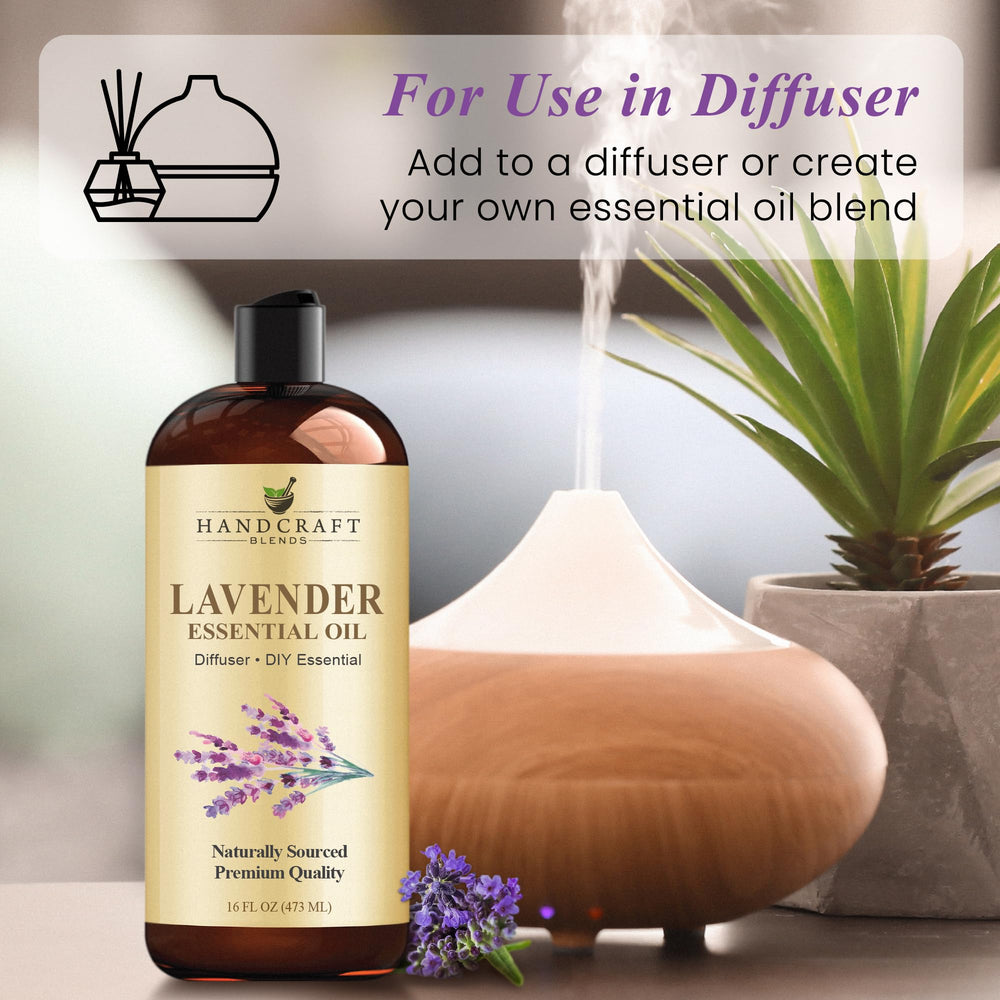 Lavender oil used in candle making for a soft, enduring floral aroma