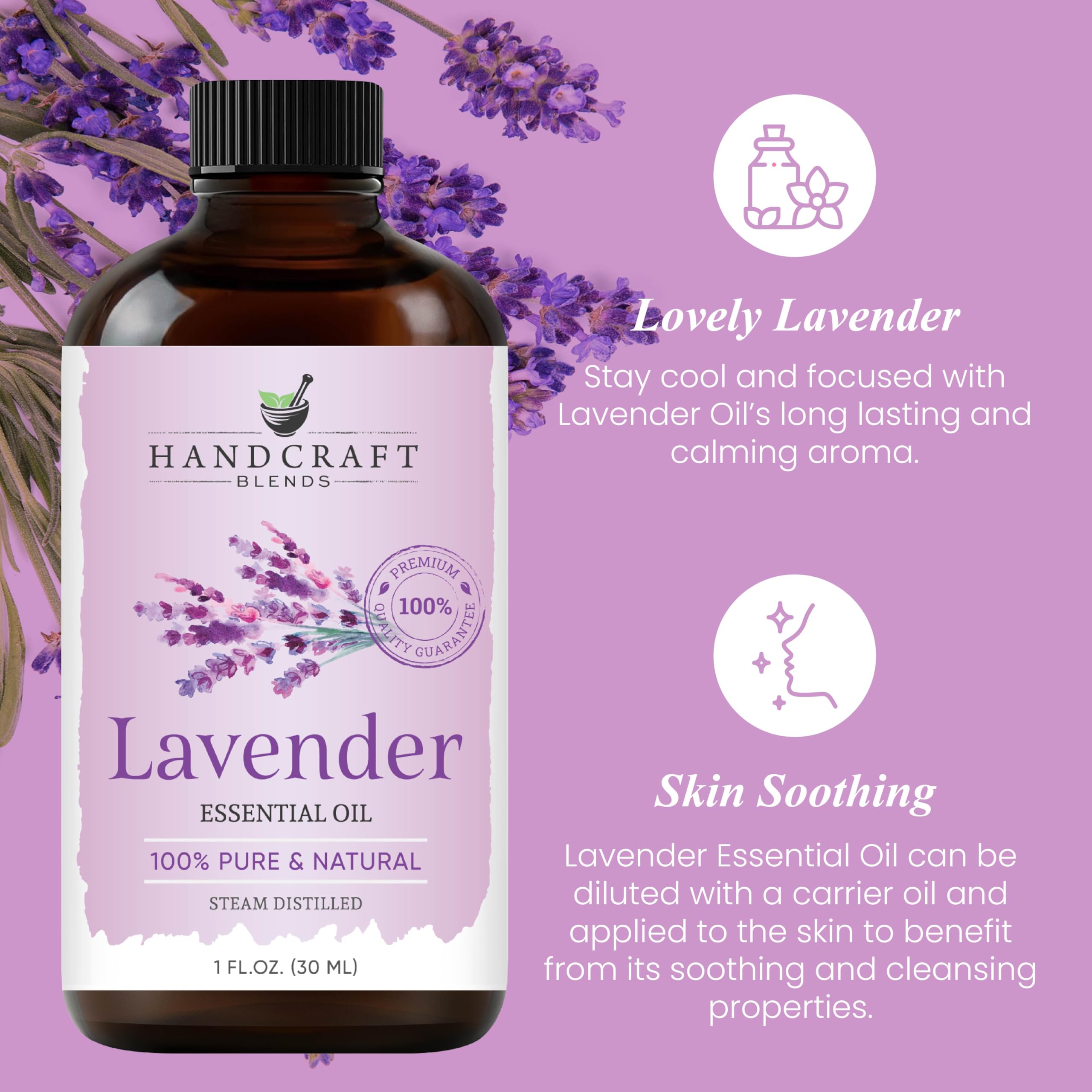 Handcraft Blends lavender oil diffuser use for calm ambient scent.