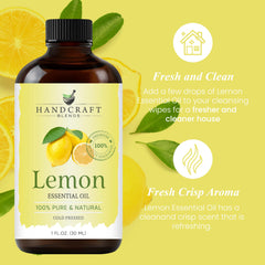 Handcraft Blends Lemon Oil suitable for skin care recipes and blends.