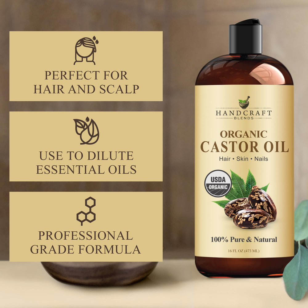 Handcraft Blends Organic Castor Oil used in a relaxing body massage.