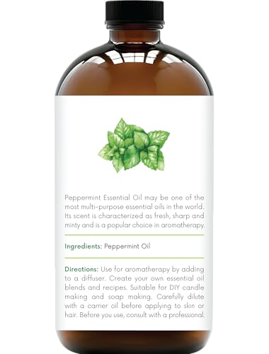 Handcraft Blends peppermint oil bottle pour for easy diffuser setup.