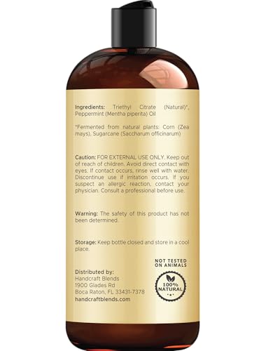 Handcraft Blends Peppermint Oil diffuser drift demonstrates a refreshing room fragrance.