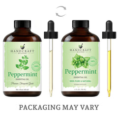 Handcraft Blends Peppermint Essential Oil in diffuser scene for a fresh ambiance.