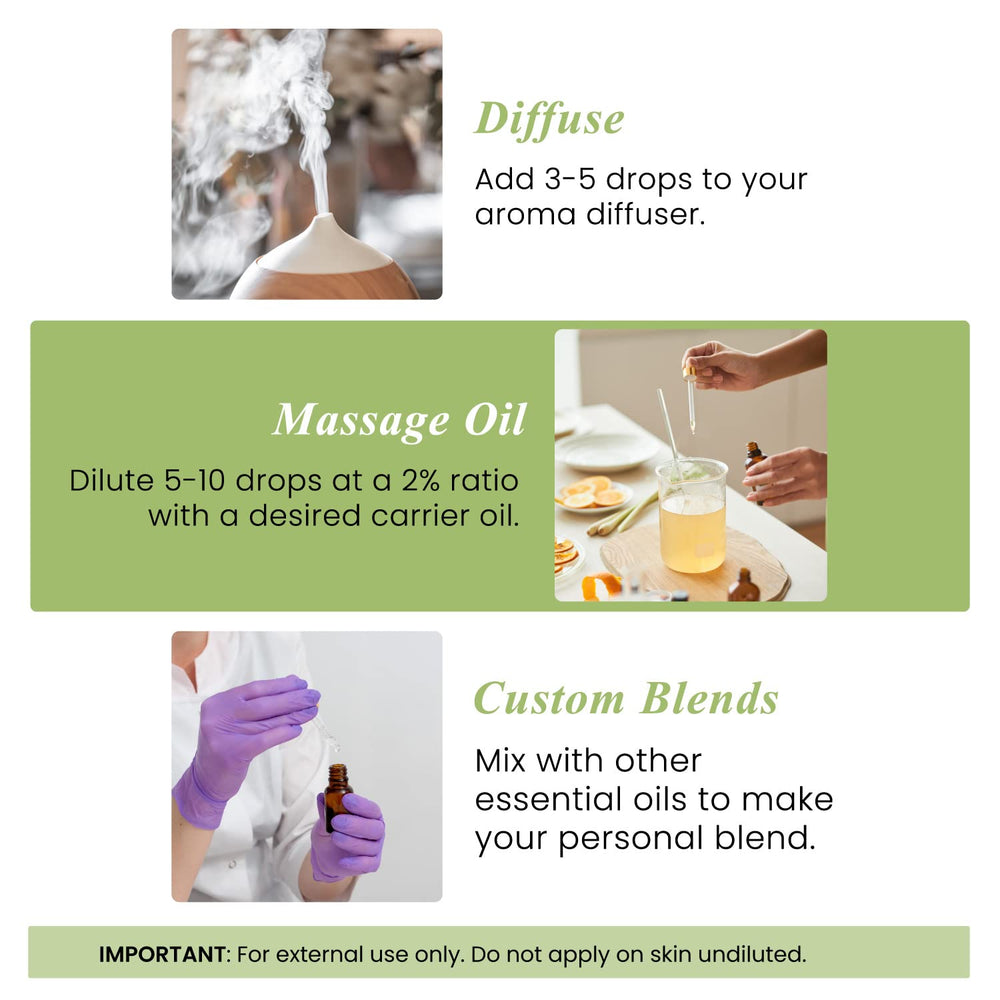 Handcraft Blends Peppermint Essential Oil for relaxing massage with cooling feel.