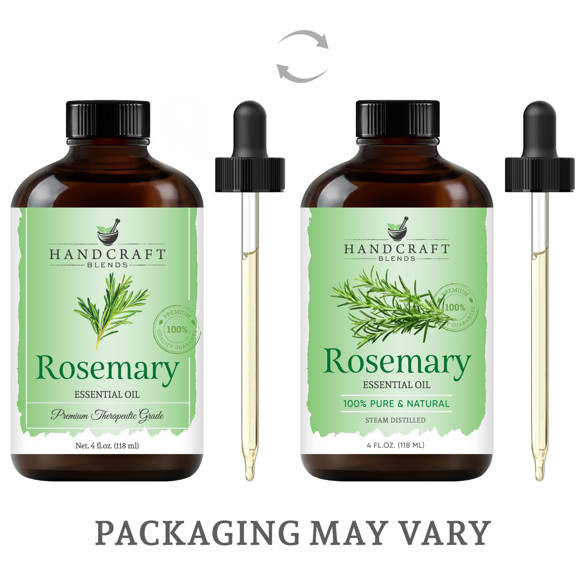 Handcraft Blends rosemary oil dropper for precise dosing.