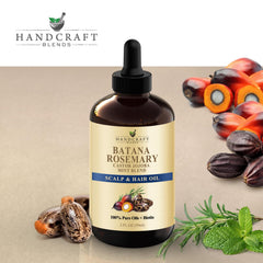 Handcraft Blends Rosemary and Peppermint oils provide refreshing aroma and scalp hydration.