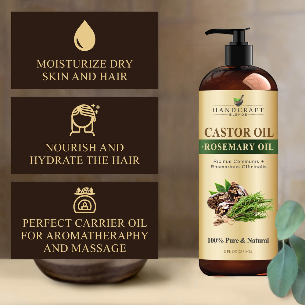 Handcraft Blends castor oil as a natural skin moisturizer.