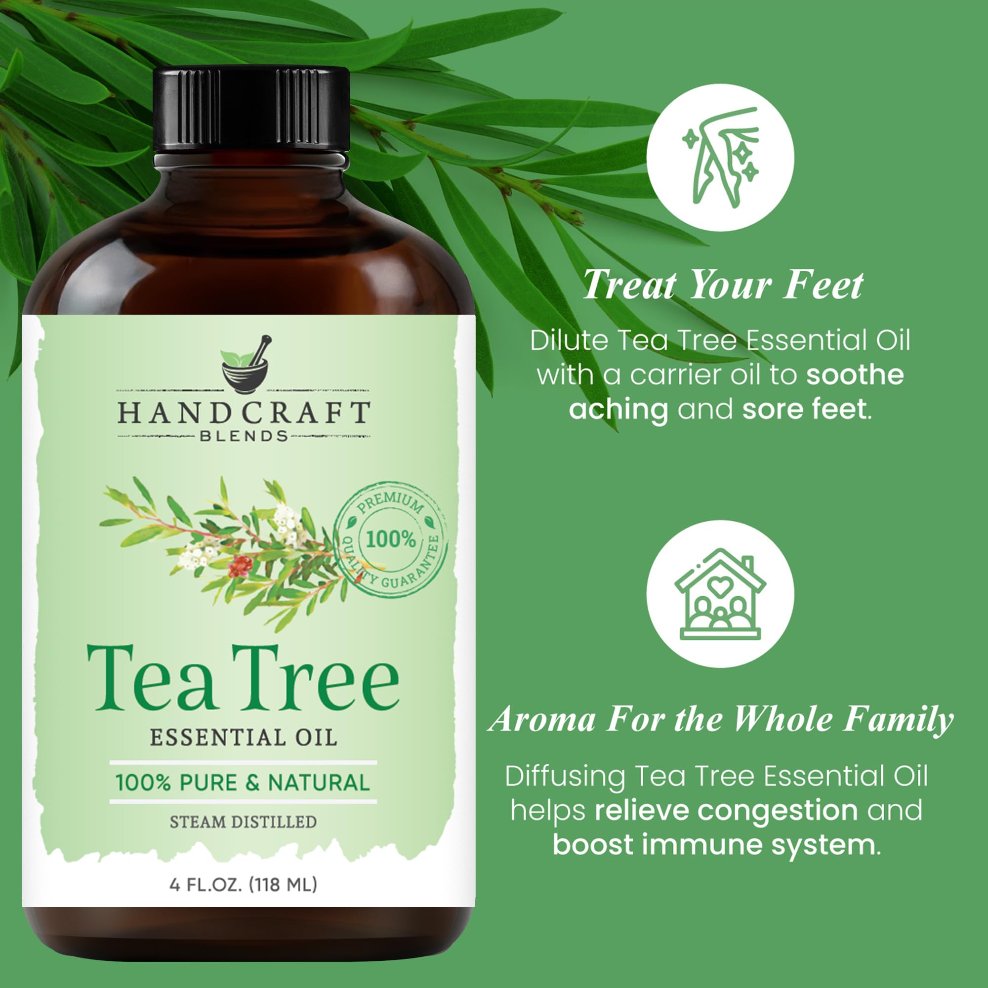 Handcraft Blends Tea Tree Oil for skin care routines