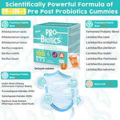 Hanliste Probiotic Gummies 30-day supply visual emphasizing consistent digestive support
