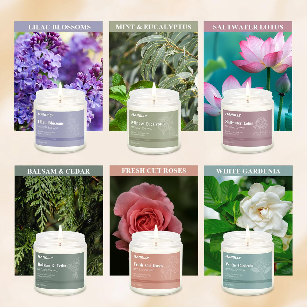 Hanolly Fresh Cut Roses candle adds romantic dining room scent