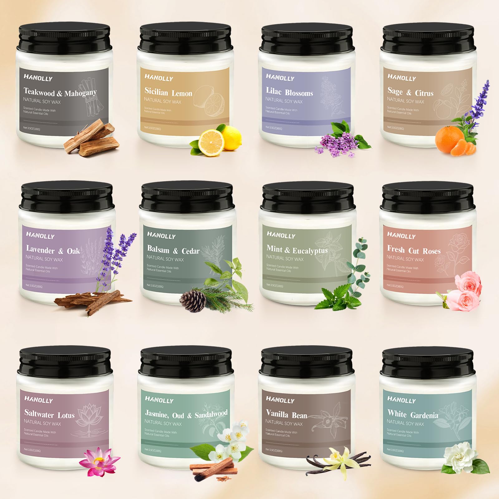 Hanolly Saltwater Lotus candle brings ocean freshness to bedrooms