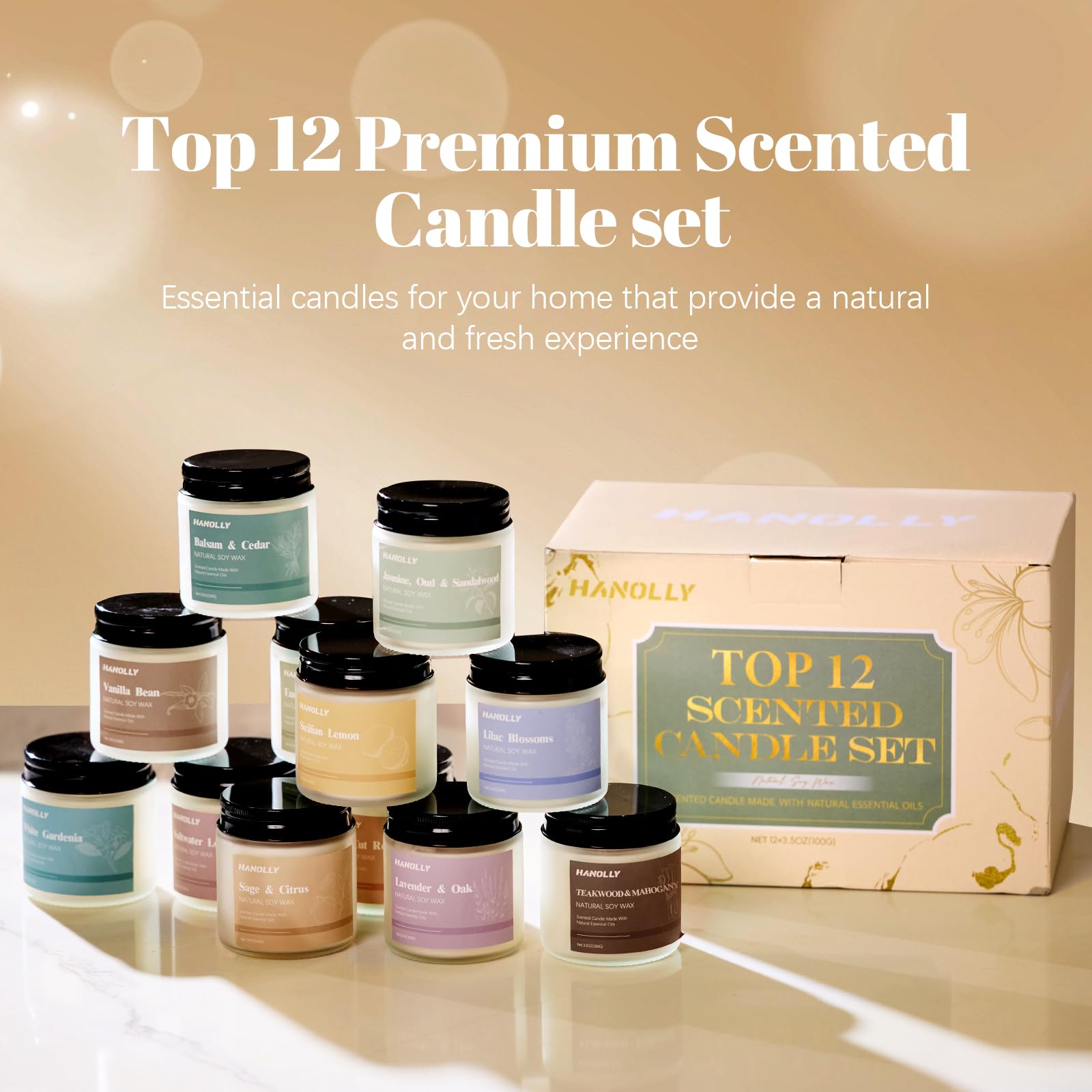 Hanolly Vanilla Bean candle offers warm sweetness for cozy nights