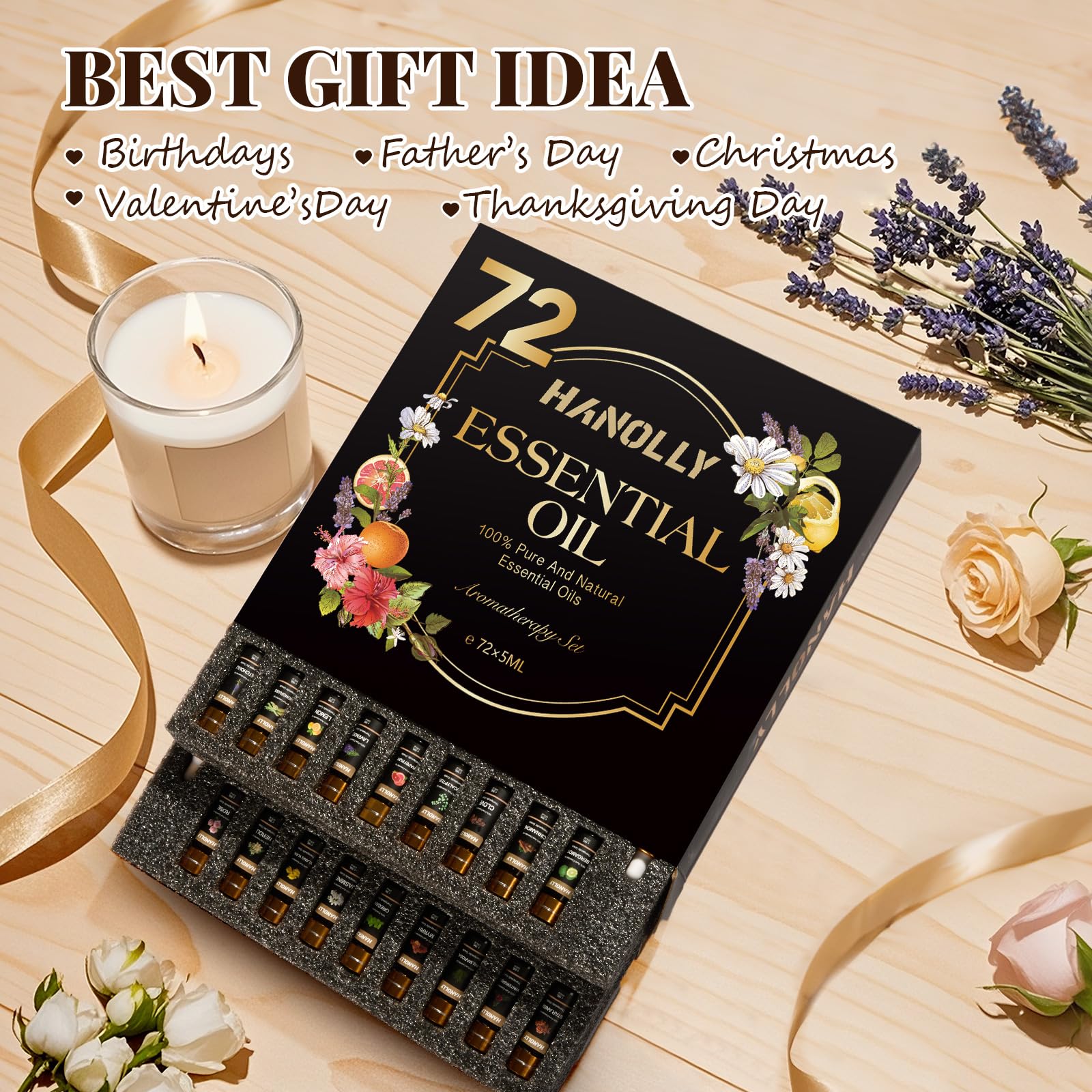Hanolly candle making oils scene showcasing DIY projects