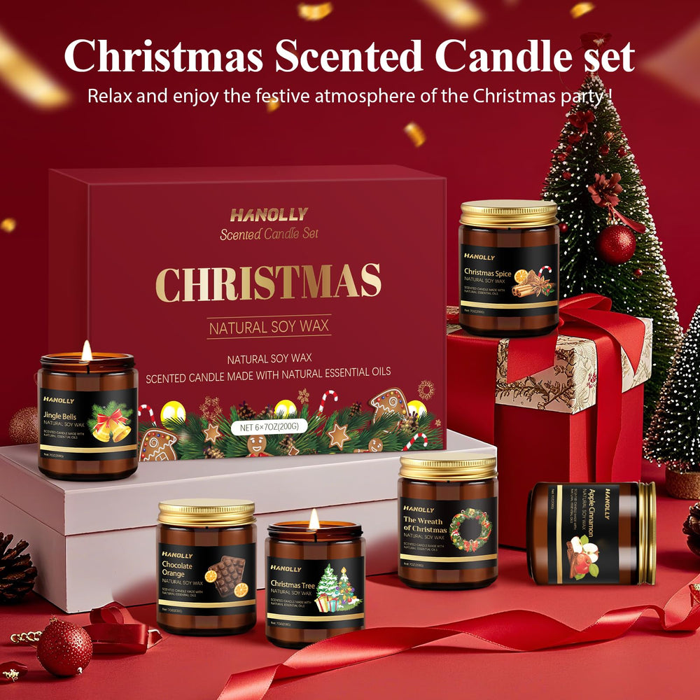 Hanolly Christmas Tree candle adds seasonal fragrance